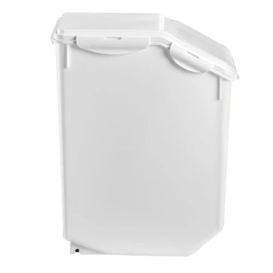 4.5Gallon 20L Large Rice Storage Container with Wheels for Kitchen Ingredient Grain Cereal Flour Pet Food Dispenser Bin Airtigh