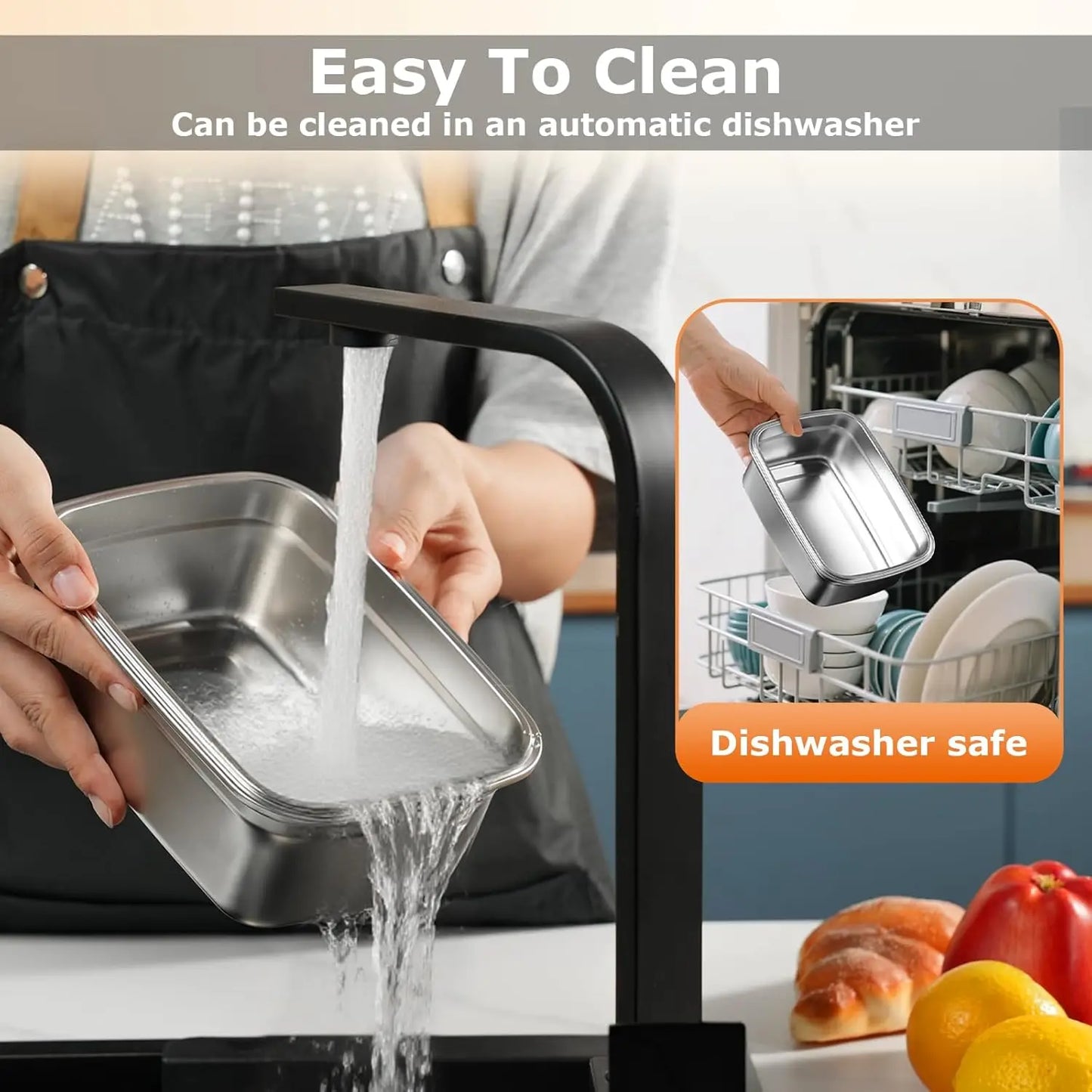 1.2L Cordless Electric Lunch Box with 5-Sided Heating, Auto Temp Control, Leakproof & BPA-Free for Office, Truck, Outdoors