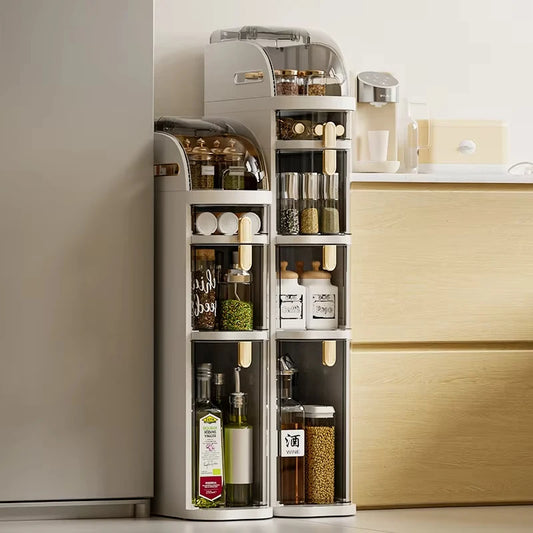 1 Piece Plastic 18Cm Narrow Size Gap Storage Cabinet Drawer Type Kitchen Gap Multi-Layer Bathroom Narrow Storage Cabinet Rack