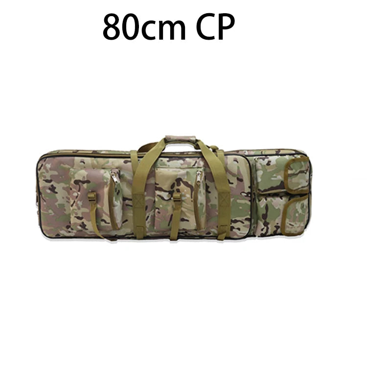 80/95/115cm Tactical Double Gun Case, Rifle Case, Padded Rifle Storage Backpack Integrated Pistol and Magazine Storage
