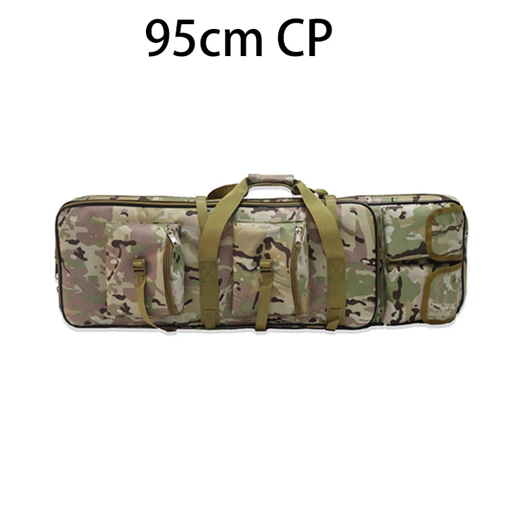 80/95/115cm Tactical Double Gun Case, Rifle Case, Padded Rifle Storage Backpack Integrated Pistol and Magazine Storage