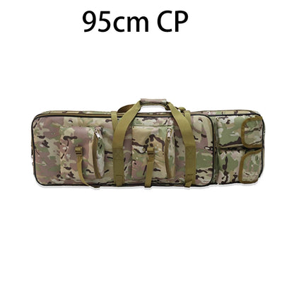 80/95/115cm Tactical Double Gun Case, Rifle Case, Padded Rifle Storage Backpack Integrated Pistol and Magazine Storage