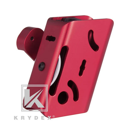 KRYDEX IPSC Aluminum Holster RED Magazine Pouch Mag USPSA Competition Shooting Multi-Angle Adjustment Speed Shooter Pistol Race