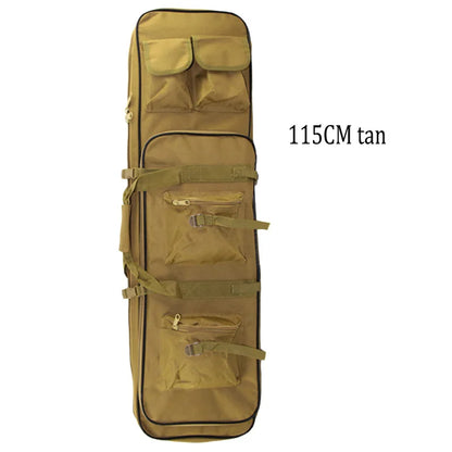 80/95/115cm Tactical Double Gun Case, Rifle Case, Padded Rifle Storage Backpack Integrated Pistol and Magazine Storage