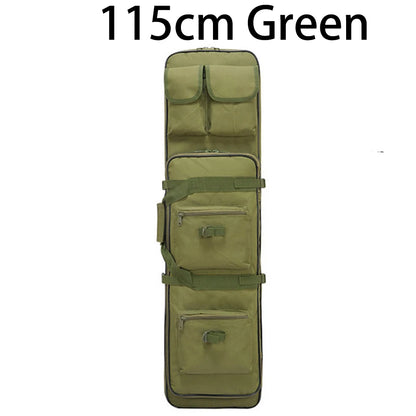 80/95/115cm Tactical Double Gun Case, Rifle Case, Padded Rifle Storage Backpack Integrated Pistol and Magazine Storage