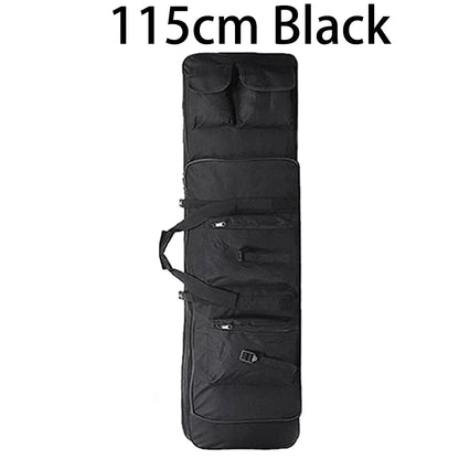 80/95/115cm Tactical Double Gun Case, Rifle Case, Padded Rifle Storage Backpack Integrated Pistol and Magazine Storage