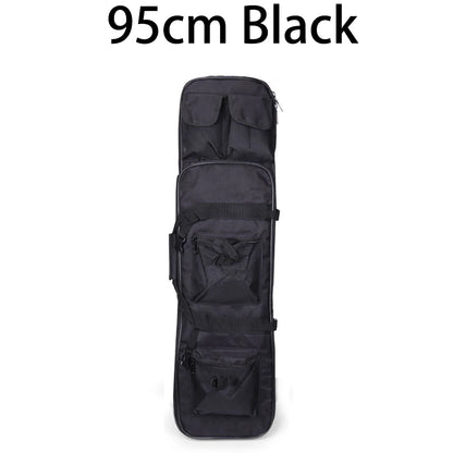 80/95/115cm Tactical Double Gun Case, Rifle Case, Padded Rifle Storage Backpack Integrated Pistol and Magazine Storage