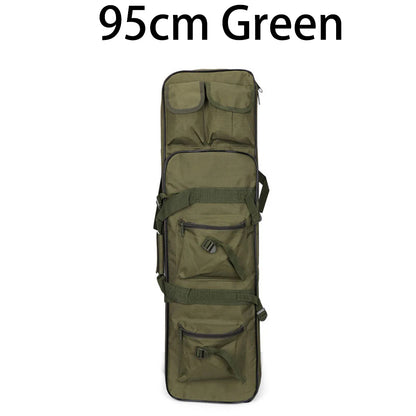 80/95/115cm Tactical Double Gun Case, Rifle Case, Padded Rifle Storage Backpack Integrated Pistol and Magazine Storage