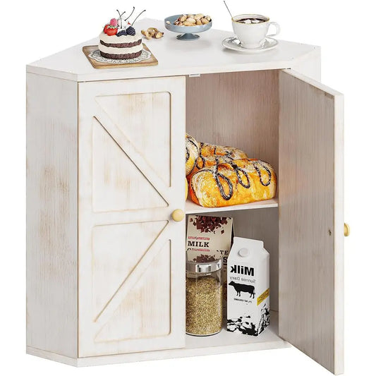 Bread Box or Kitchen Counter Double Layer Bamboo