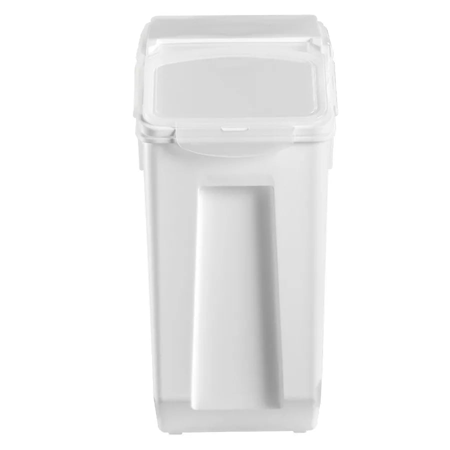 4.5Gallon 20L Large Rice Storage Container with Wheels for Kitchen Ingredient Grain Cereal Flour Pet Food Dispenser Bin Airtigh