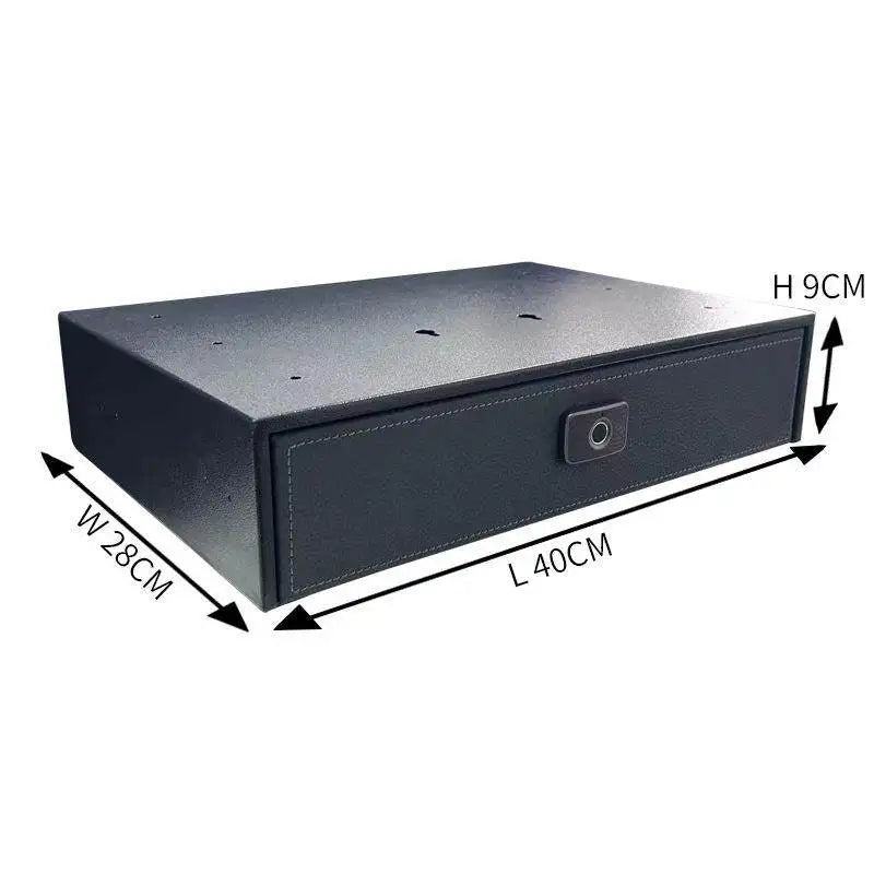 Under Bed Hidden Drawer Gun Safe Fingerprint Security Pistol Box for Living Room Bedroom Closet Storage