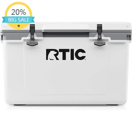 BestsellerUltra-Light 52 Quart Hard Cooler Insulated Portable Ice Chest Box for Beach, Drink, Beverage, Camping, Picnic, Fishing