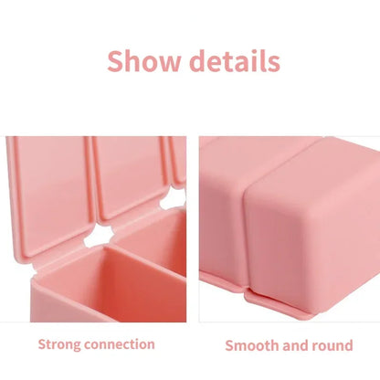 2Pcs/Set Travel Pill Box Holder Weekly Medicine Storage Organizer Container