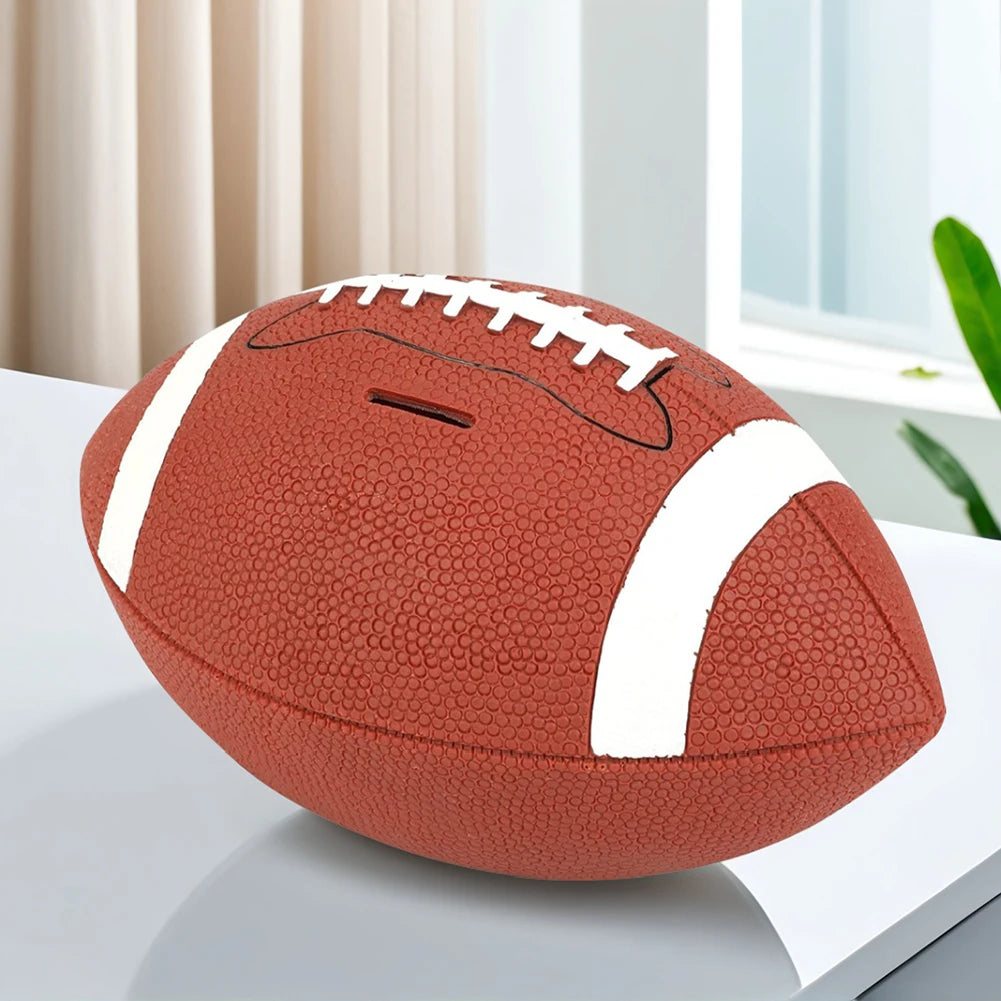 Football Piggy Bank Football Coin Bank Shatterproof Rugby Saving Bank Unbreakable  for Sports Fans