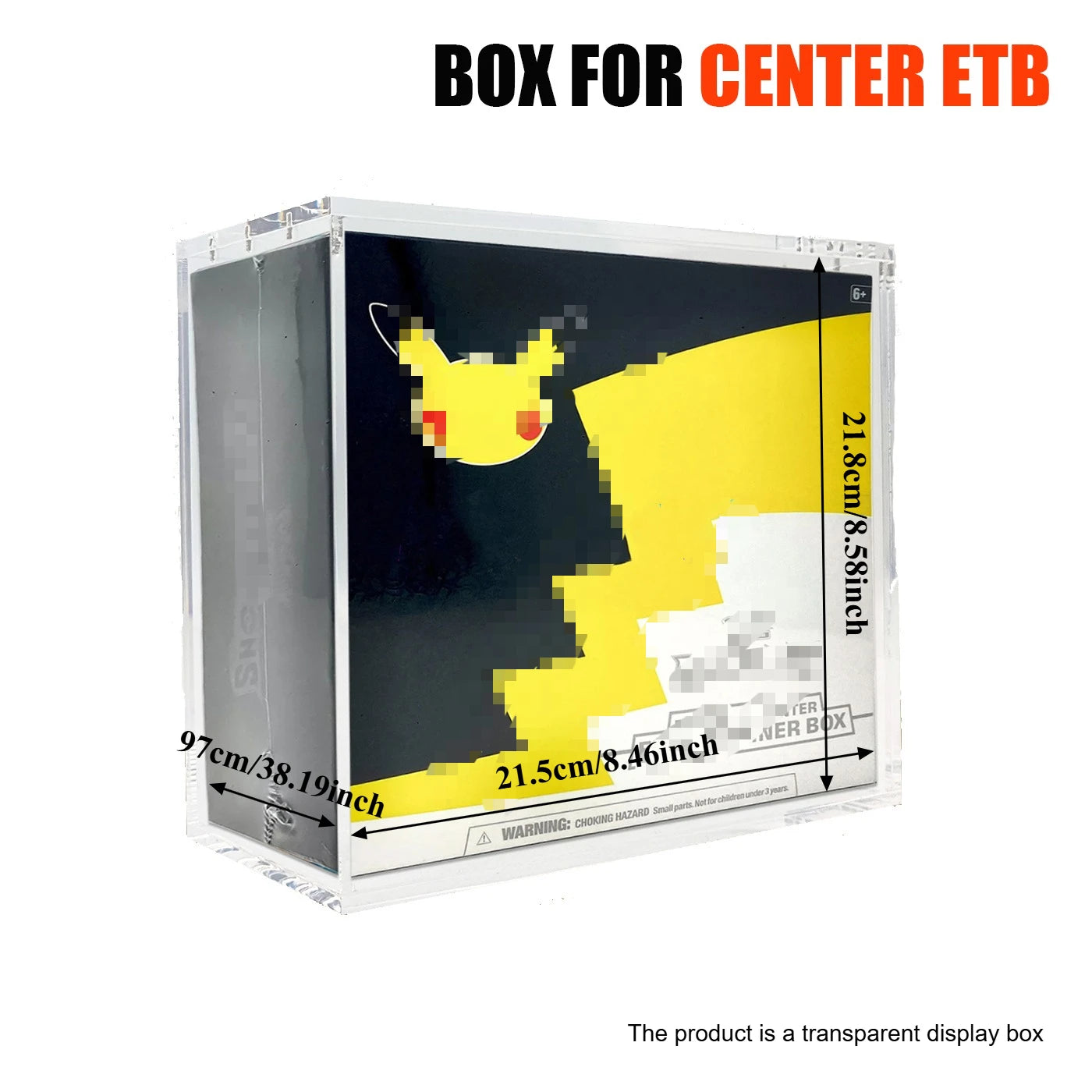 Acrylic Magnetic Display Box FOR POKE ETB Series ETB PLUS BOOSTER Transparent Protection
