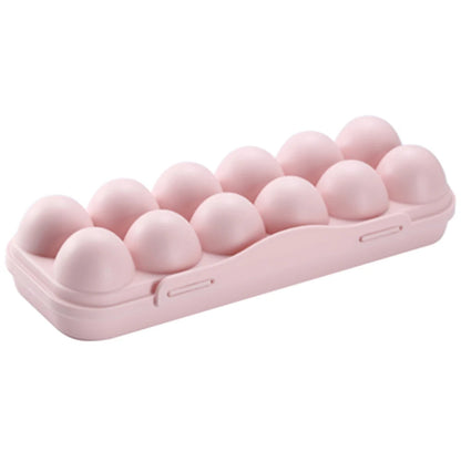 12 Grid Egg Storage Box Shockproof Egg Protector Tray Eggs Carrier Container Case for Refrigerator Camping Picnic Hiking Travel