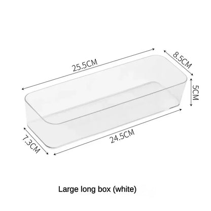 Transparent Box Storage Organizer Desk Plastic Storage Box Container Drawer Organizer Jewelry Box Makeup Organizer Boxes 2042