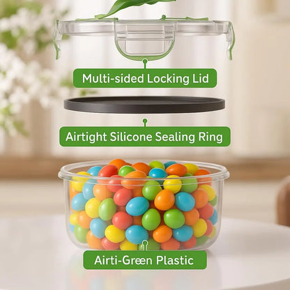 50 Pcs Large Food Storage Containers with Lids Airtight 85 OZ to Small Stackable Kitchen Set BPA Free Leak Proof Microwave Safe