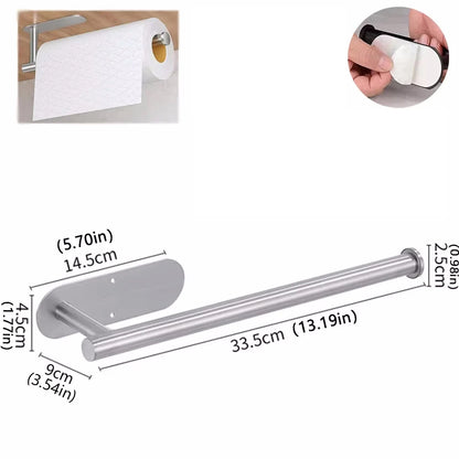 Paper Towel Holders For Kitchen,Adhesive Roll Paper Holder,Bathroom Storage Rack,Tissue Dispenser,Kitchen Organizers,Towel Rack