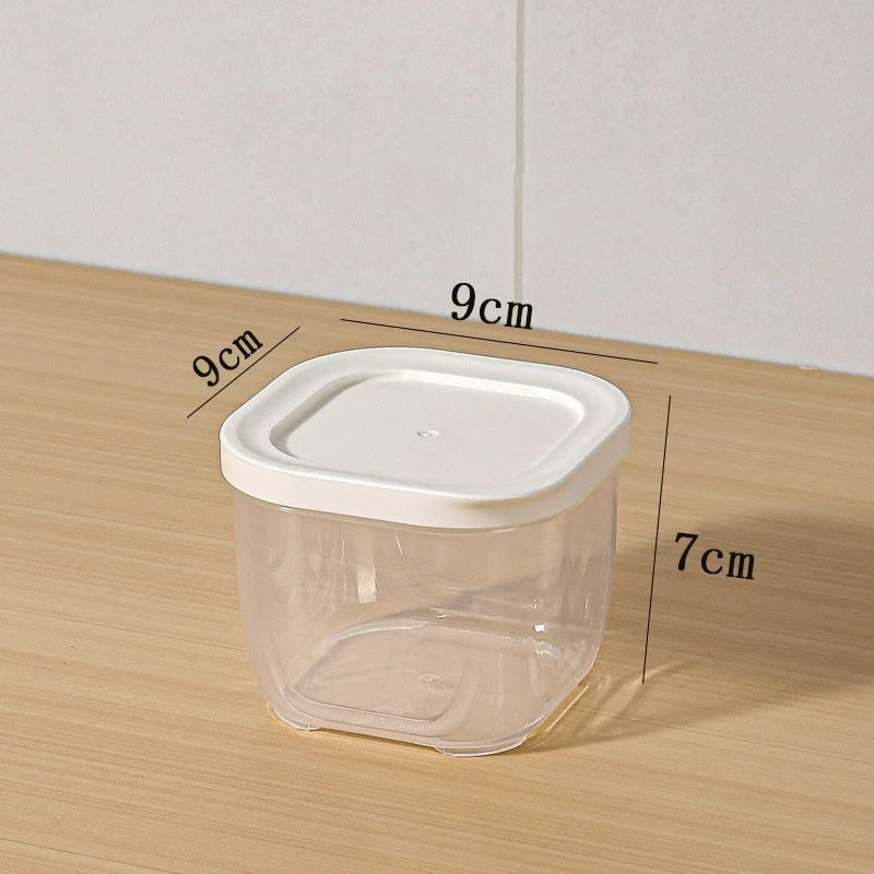 Reusable Small Freezer Storage Containers Stackable Airtight Spice Jars Food Sealing Boxes Kitchen Fridge Organizer and Pantry