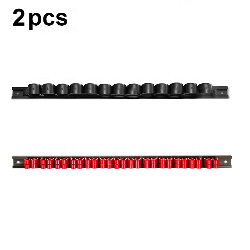 1/2PCS Screwdriver Organizer and Wrench Organizer Hand Tool Holder Plastic Rail Wrench Hanger with Clips