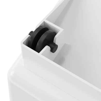 2 x 15L Pet Food Storage Bin with Measuring Cups PP Material Airtight Kitchen Rice Cereal Flour Container with Casters White