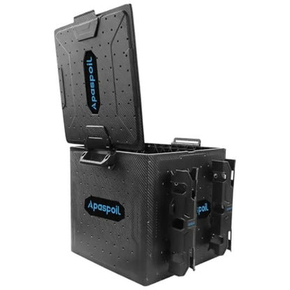 Kayak Fishing Crate with 4 Rod Holders 13x13 Tacklelack Durable Compact Gear Organizer for Most Fishing Kayaks