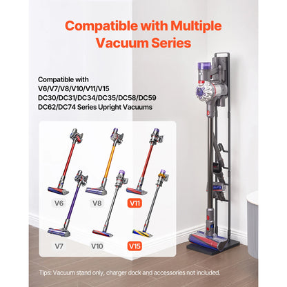 SucceBuy Vacuum Stand Compatible With Dyson Stable Holder with 4 Hooks for Dyson DC30/31/34/35/58/59/62/74 Cordless Upright