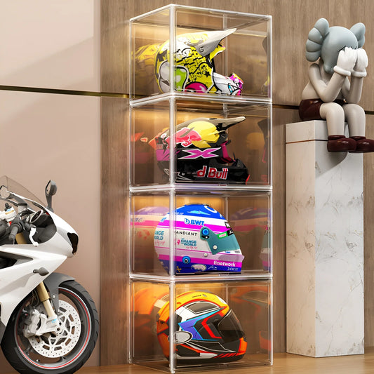 Display Case Dustproof Clear Storage Bins Containers Organizer Bag Show Box for Figures/Toys/Collectibles/Gundam/Car Model/Lego