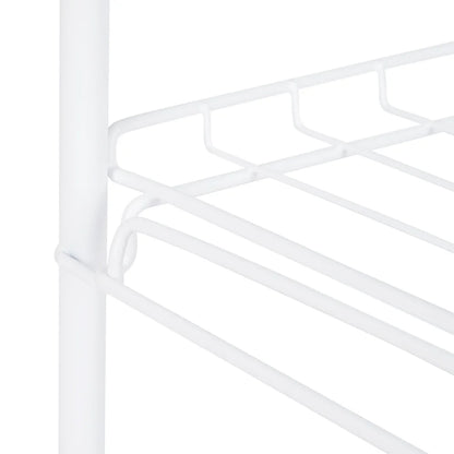 4-Tier Freestanding Steel Wire Shoe Organizer Rack Holds Up to 12 Pairs Sturdy Storage Solution Sneakers Loafers Flats Easy