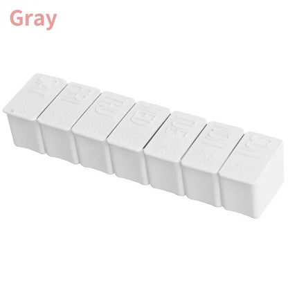 2Pcs/Set Travel Pill Box Holder Weekly Medicine Storage Organizer Container