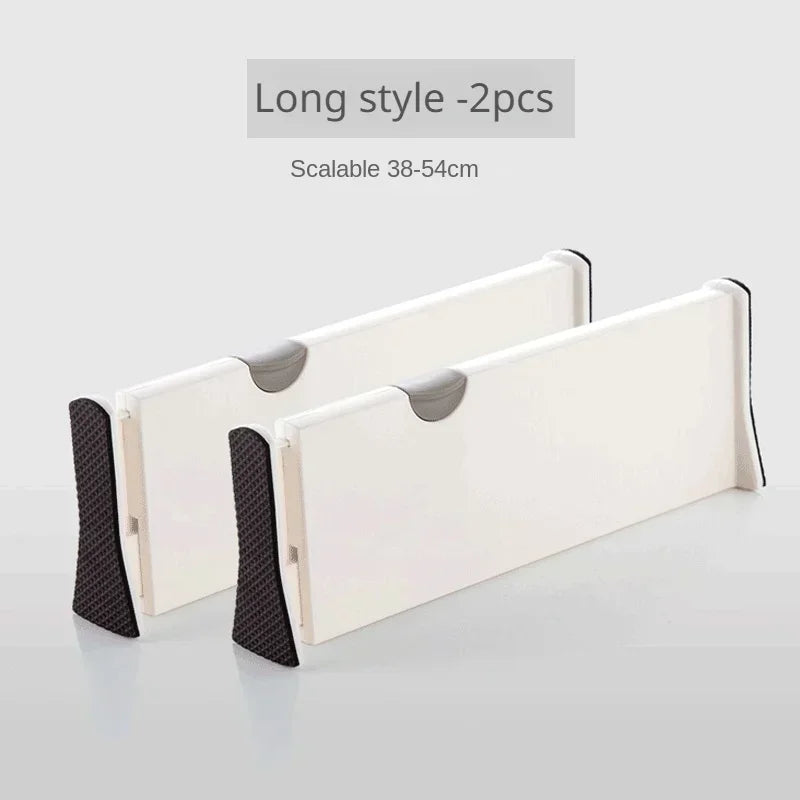 4 Pack Drawer Dividers Organizer Adjustable Storage Retractable Drawer Partition Holder Household Clapboard Kitchen Organizer