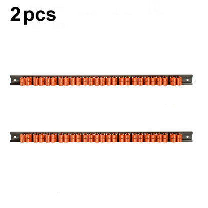 1/2PCS Screwdriver Organizer and Wrench Organizer Hand Tool Holder Plastic Rail Wrench Hanger with Clips