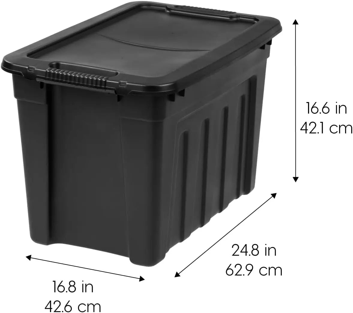 20 Gallon Heavy Duty Storage Totes with Lids, 4 Pack Stackable Organizing Bins, Durable Utility Containers for Garage and Home