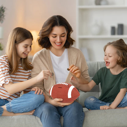 Football Piggy Bank Football Coin Bank Shatterproof Rugby Saving Bank Unbreakable  for Sports Fans