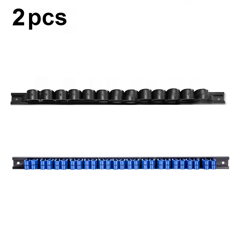 1/2PCS Screwdriver Organizer and Wrench Organizer Hand Tool Holder Plastic Rail Wrench Hanger with Clips