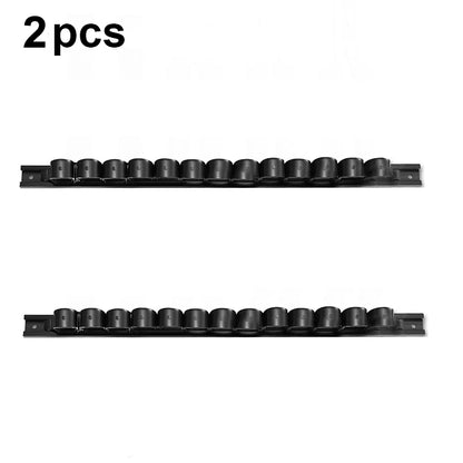 1/2PCS Screwdriver Organizer and Wrench Organizer Hand Tool Holder Plastic Rail Wrench Hanger with Clips