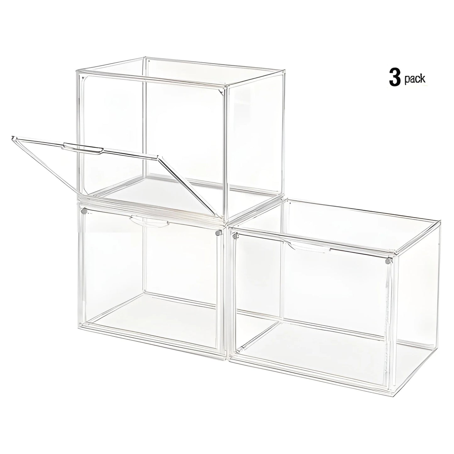 Display Case Dustproof Clear Storage Bins Containers Organizer Bag Show Box for Figures/Toys/Collectibles/Gundam/Car Model/Lego
