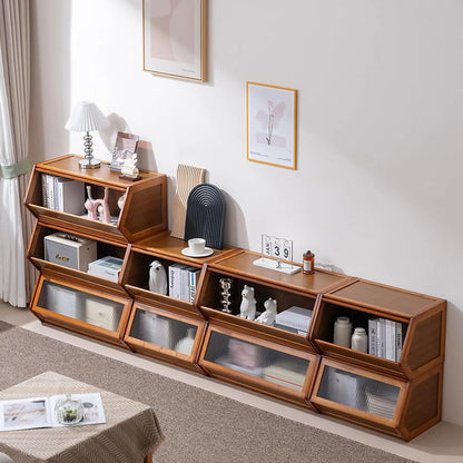 Vintage Bamboo Dresser: Rustic Multi-drawer Organizer for Bedroom/living Room/hallway