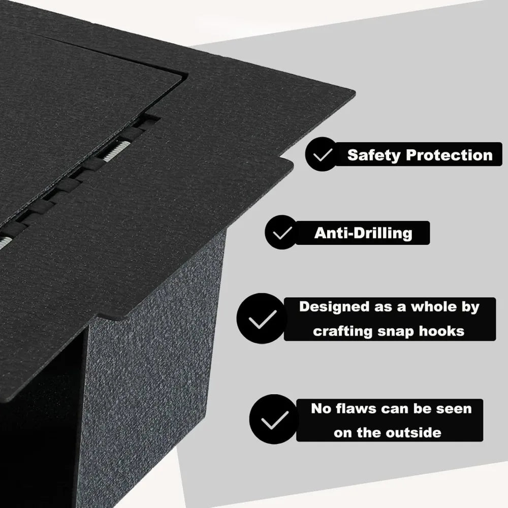 Center Console Safe Vault - KEREN Console Gun Safe Box Compatible with Subaru Outback 2015-2019, 4-Digit Combination Lock