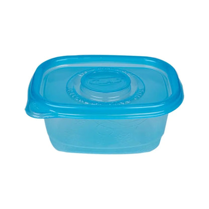 Ware FreezerWare Food Storage Containers with Lids, Small Rectangle BPA Free Plastic for Freezing Soups and Meal Prep, Crack