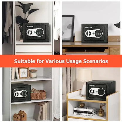 Fireproof Safe Box with Sensor Light with Digital Keypad Security Safe Box for Home 0.23 Cubic
