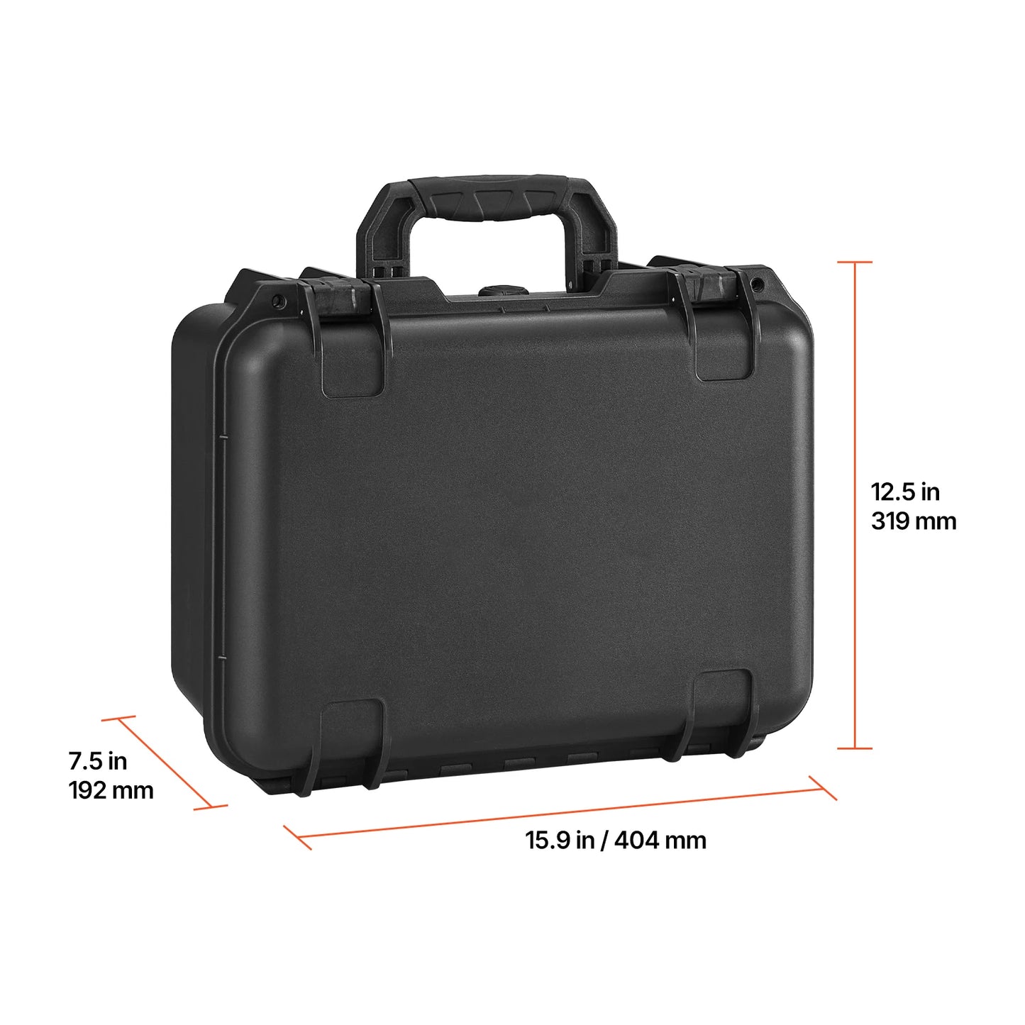 SucceBuy Hard Pistol Case Hard Gun Case with XPE Foam Lining Waterproof Pistol Box with Customizable Interior for Gun Lenses