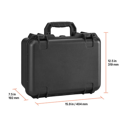 SucceBuy Hard Pistol Case Hard Gun Case with XPE Foam Lining Waterproof Pistol Box with Customizable Interior for Gun Lenses