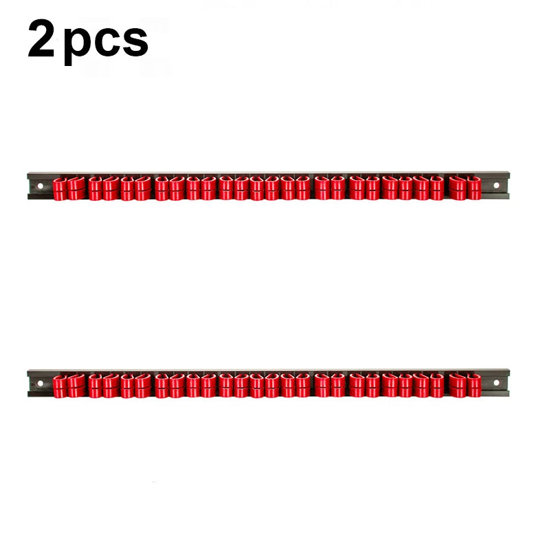 1/2PCS Screwdriver Organizer and Wrench Organizer Hand Tool Holder Plastic Rail Wrench Hanger with Clips