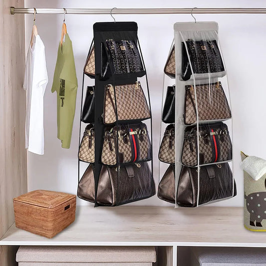 Handbag Hanging Organizer Hanging Purse Organizer for Closet Organizers Bag Storage Hanger Oxford Cloth Closet Bag Organizer