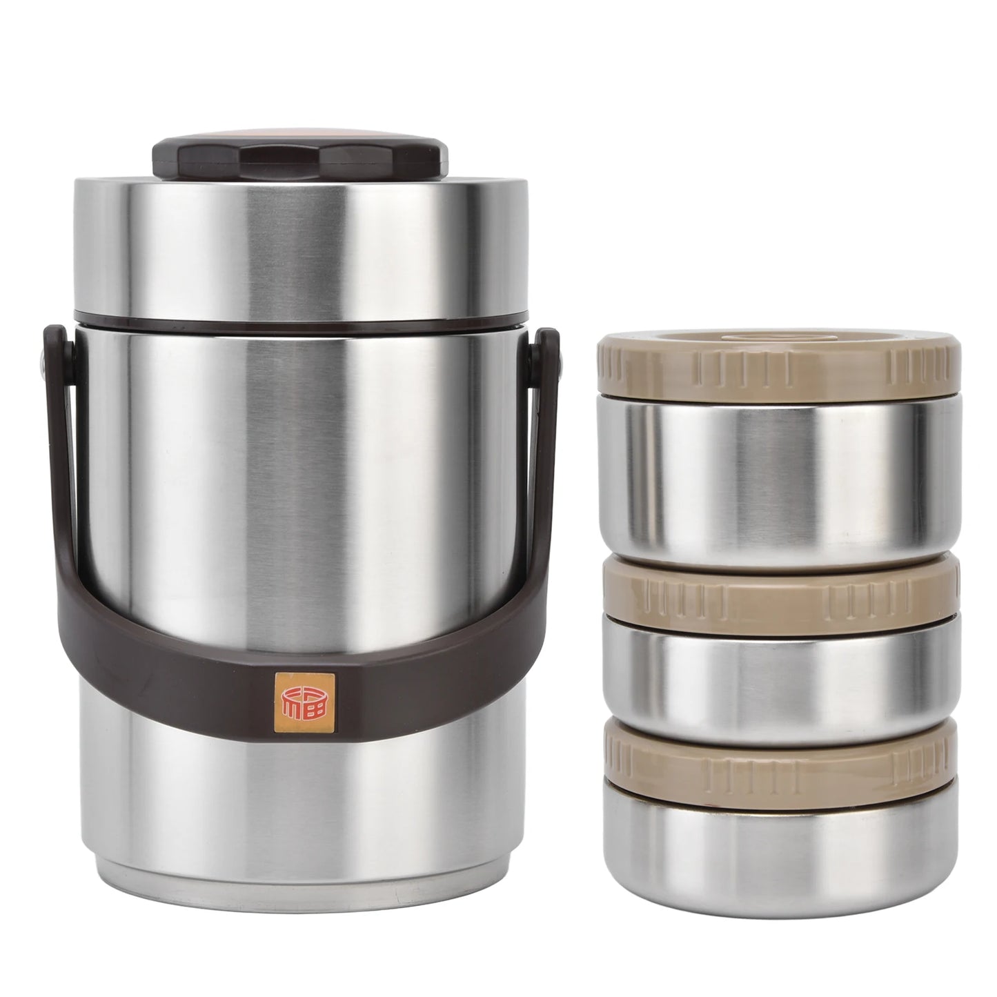 3 Layer Vacuum Insulated Barrel 2000ml 304 Stainless Steel Vacuum Insulation Lunch Box