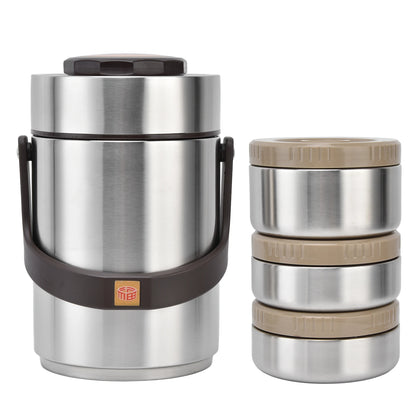 3 Layer Vacuum Insulated Barrel 2000ml 304 Stainless Steel Vacuum Insulation Lunch Box
