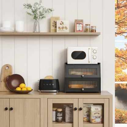 Large Bread Box for Kitchen Countertop Farmhouse Breadbox