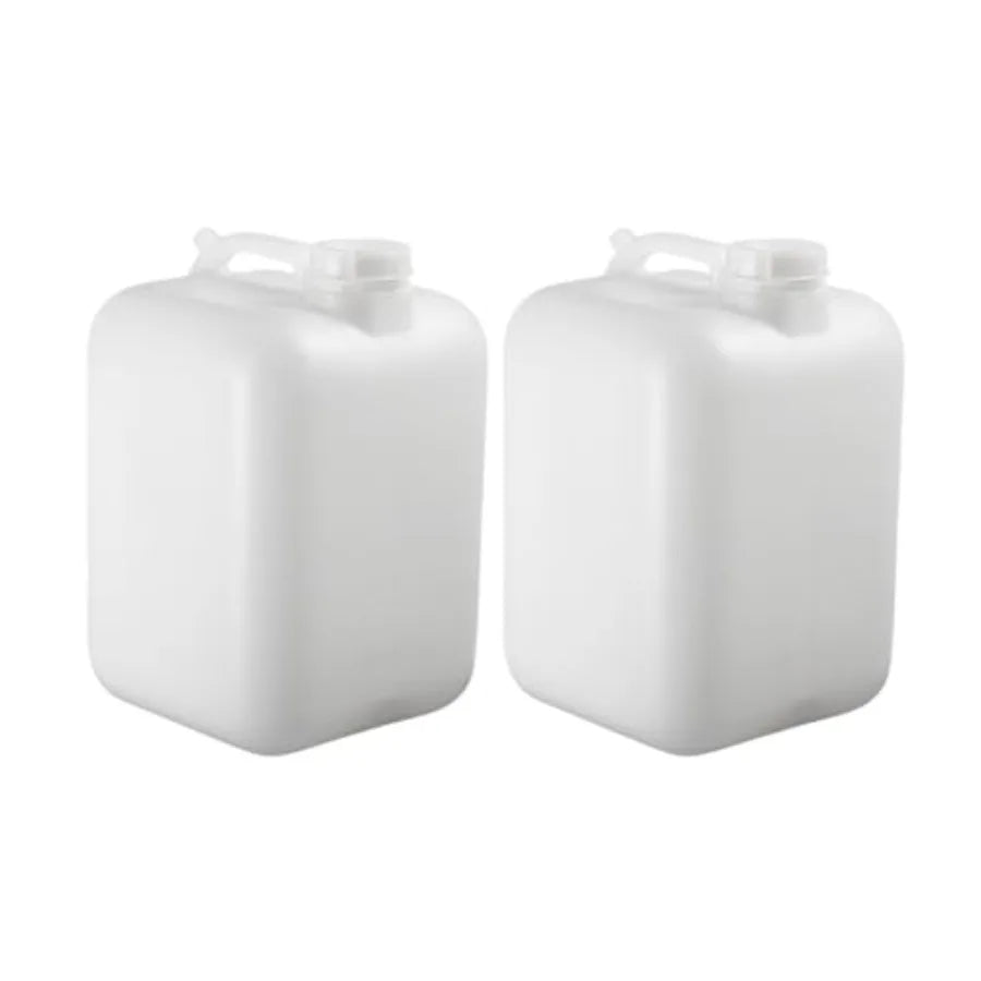 5 Gallon Hedpak with Cap Pack of 2 BPA-free Food-Grade White Water Container Leak-Proof Ideal for Brewing Fermentation or Stora
